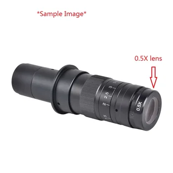 0,5 X / 2.0 X / 0,3 X Barlow Aux-Doelstelling Glas Lens Voor XDC-10A 180X 300X C-MOUNT Lens Industrie Video Microscoop Camera