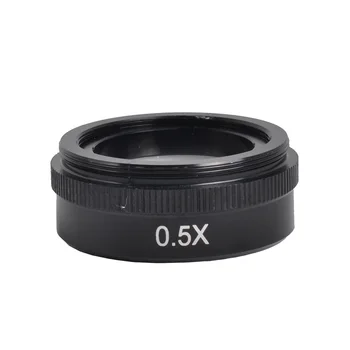 0,5 X Stereo Microscoop Aux Barlow Lens Big bijlage Objectief