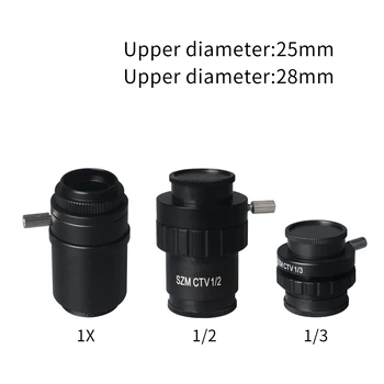 1/2 1/3 1X Microscoop Camera Adapter CTV C-mount Adapter Lens Voor Trinocular Steteo Microscoop HDMI-VGA-Industriële Camera