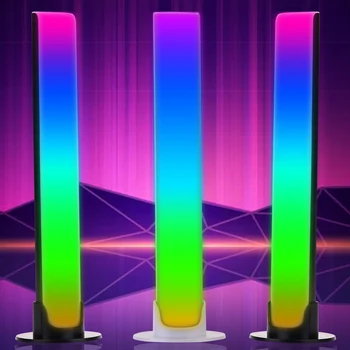 1/2PCS Creatieve RGB Muziek-Geluid-Licht Bar 5V USB-App van de Controle-Led van Muziek Ritme Night Lights Pickup Stem omgevingslicht