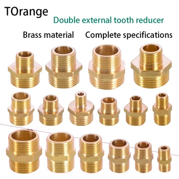 1/8 1/4 IN 3/8 IN 1/2 IN 3/4IN 1 inch Schroefdraad buiten draad tanden adapter reducer dubbele buitenste draad direct 2pcs