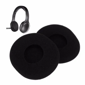 1 Set Zwarte 1Pair Vervanging Spons Oor-Pads Kussen Voor de Logitech H800 Hoofdtelefoon