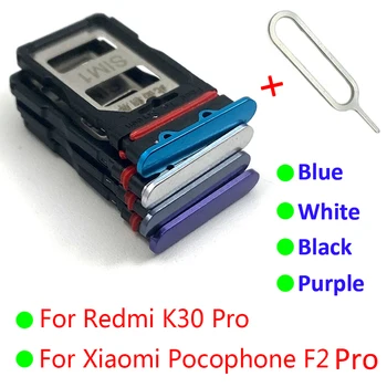 100% Origineel Voor de Xiaomi POCO F2 Pro / Redmi K30 Pro Nano Sim-Kaart Houder Lade Dual SD-Kaart chip slot lade Vervangend Onderdeel