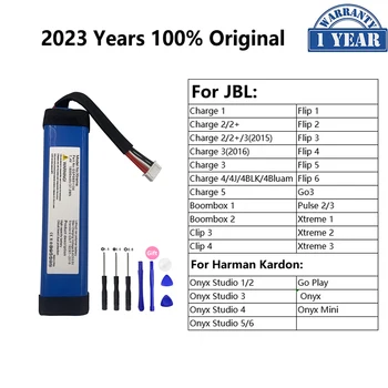 100% Originele Batterij Voor de JBL Charge Flip de Clip Pulse Xtreme Boombox Harman Kardon Go Play Onyx Mini 1 2 3 4 5 6 Luidspreker-Batterij