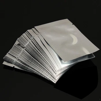 100pcs Heat Seal-Opslag Zakken Aluminium Folie Vacuüm Sealer Zakjes Rang van het Voedsel Voor Noten Bewijs Mylar Ziplock Zakken Verpakking