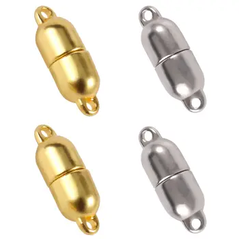 10pcs Roestvrij Staal, Goud, Zilver Kleur, Sterke Magnetische Sluitingen Voor Armband Maken Magneet Converter DIY Sieraden Accessoires