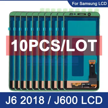 10Pcs/Veel Groothandel J6 LCD Voor Samsung J6 2018 J600 J600F LCD-Scherm met Touch Digitizer Vervanging van de Assemblage van Onderdelen