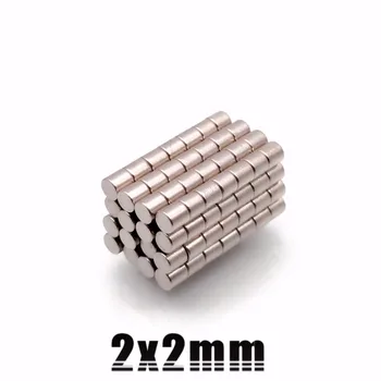 10~10000PCS 2x2mm Kleine Magneten Rond 2 mm*2 mm Neodymium Magneet Schijf 2x2 Permanente NdFeB Super Sterke Magnetische 2*2mm