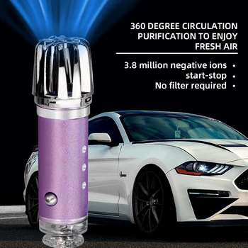 12V Auto luchtzuiveringsinstallaties Rook Stof Luchtverfrisser Fresh Air Ionische Luchtreiniger Ionisator met Ozon Cleaner Aangepaste Auto Accessoires