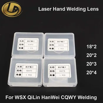 18x2 20x2 20x3 20x4mm Fiber Laser Hand Lassen Beschermende Optische Lens 1064nm voor WSX QiLin HanWei Lassen Machine Head