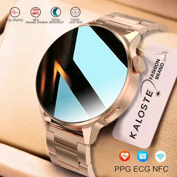 2022 NFC Smart Watch Vrouwen 390*390 Scherm GPS-Beweging Track Sport Horloges Vrouwen Draadloos Opladen Bluetooth Bellen ECG Smartwatch