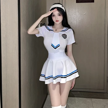 2022 Womens Japanse Stijl Studenten Sailor Suit Anime Cosplay Kostuums School Girs Uniform Dress Sexy Lingerie Kleding Pak