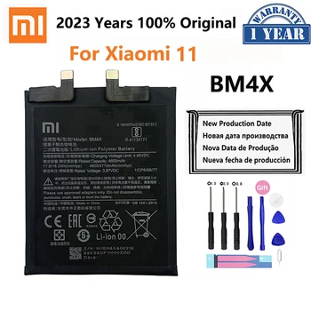 2023 Jaar 100% Originele Xiao Mi BM4X 4710mAh Vervangende Batterij Voor Xiaomi 11 Xiaomi11 Mi11 Telefoon Batterijen Batterij