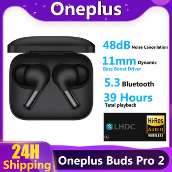 2023 Nieuwe OnePlus Toppen Pro 2 TWS Draadloze Bluetooth Oortelefoon 48dB Actieve Noise Cancelling 39Hour Levensduur van de Batterij Voor Oneplus 11