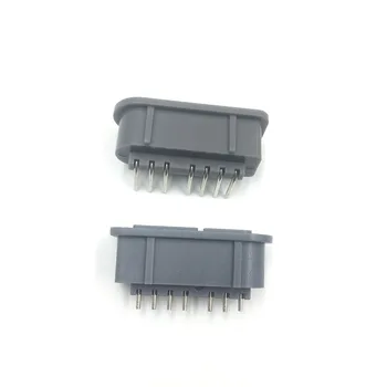 2PCS Vervanging Grijs Voor SFC Console 90 180 Graad 7-Polige Vrouwelijke Connector Socket voor SNES-Controller