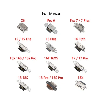 2PCS Voor Meizu Pro 6 7 Plus X8 15 Plus Lite 16 16 16X 16 17 18 18'S 18X 16T 16XS USB Charging Dock Laad Poort Jack Connector