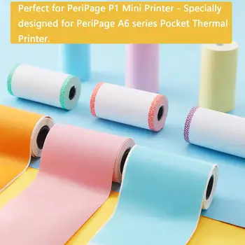 3 Rollen Thermisch Papier Sticker Papier Label Papier Foto Papier gekleurd Papier Voor PeriPage PAPERANG Foto Printer