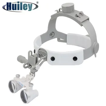 320-420 mm Tandheelkundige Binoculaire Loep 3,5 X Optische Glas Ultra-lichte Helm Vergrootglas Breed gezichtsveld Tandheelkundige Loepen
