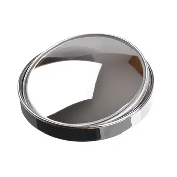 3R-036 Stick-op Convex Blinde Vlek Achteruitkijkspiegel met Verstelbare zithoogte - 75mm (Zilver)