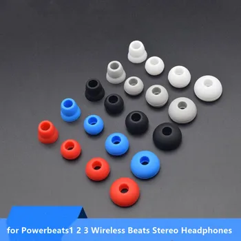 4 Paar Siliconen Vervanging oordopjes Oordopjes Knoppen Instellen voor Powerbeats1 2 3 Draadloze Stereo Hoofdtelefoon-Beats