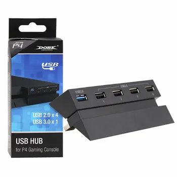 5-poorts USB-Hub voor PS4 Hoge Snelheid Lader Controller Splitter Uitbreiding Adapter Brede Compatibiliteit Met Tabletten Dropshiping