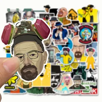50 Stuks Breaking Bad Stickers met de Verschillende vormen van Creatieve ontwerp Doodle Stickers