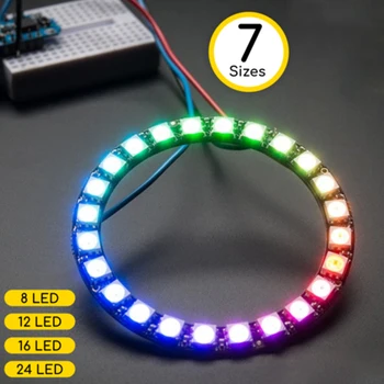 5V RGB LED-Ring Individueel Adresseerbare LED-Ring WS2812 5050 RGB LED Geïntegreerde Driver Voor Arduino Full-color Lamp Driver