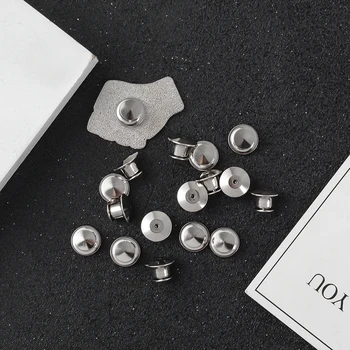 5~10 stuks/set Silvercolor Broche Pin Terug Vergrendelen Keepers Veilige Vergrendeling Clutch Deluxe Pin Terug Badge Hangers voor doe-het-Sieraden