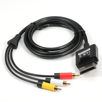 6 FT/1,8 m Composiet Audio-Video-Kabel AV-3 RCA-HD-TV-Video-Composiet Koord Optische Kabel voor Xbox 360 Slim GamePad