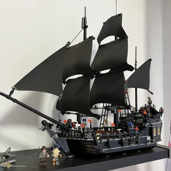 804 PC ' s Pirates of the Caribbean Black Pearl Queen Anne Wraak Oorlogsschip bouwsteen Toy Boy Child verjaardagscadeau