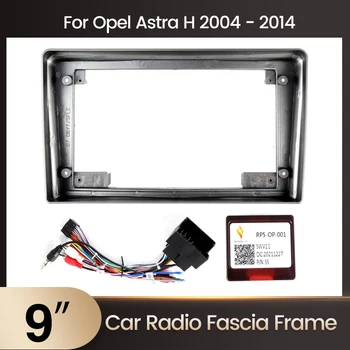 9inch Auto Radio Paneel Beugel voor OPEL Antara/Astra (H)/ 2004-2014 Android Multimedia-Head-Unit Host Frame Kabel en Kit Canbus