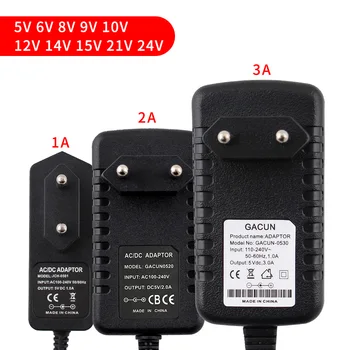 AC / DC Power Adapter Universele 5V 6V 9V 12V-14V 15V DC Bron Voeding 1A 2A 3A Converter LED-Verlichting Transformator EU VS