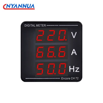 AC Spanning Frequentie Digitale Display Meter Digitale Voltmeter Ampèremeter AC50-500V AC0-120A 10-99.9 Hz