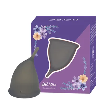 AEIOU Anti-Gecertificeerd Menstruatie Cup Voor Vrouwen Mentale Verzamelaar Medische Siliconen Periode Cup Resualbe Zachte Vervangen Pad