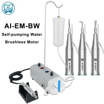 AI-EM-BW Tandheelkundige Self-water Pompen Irrigatie Water Brushless Motor E-type Operatie Instrument + Niet-optische Implantaat Handpiece Set