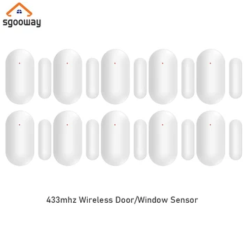 Alarm Deur detector sensor, Draadloos deur raam sensor venster detector 433MHZ voor alarmsysteem