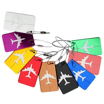 Aluminium bagage-tag Boarding vlucht bagage kaart Fashion Reis Bagage Label Bandjes Koffer Bagage Tags Daling van de Scheepvaart