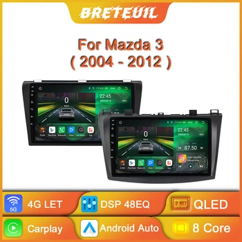 Android op een Auto Radio Voor Mazda 3 2004 - 2013 Multimedia Video Speler, GPS-Navigatie Carplay QLED Touch Screen Auto Stereo Luidsprekers