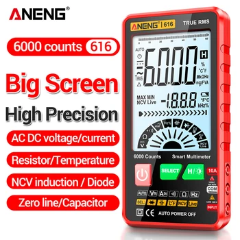 ANENG 616 Digitale Multimeter Telt 6000 AC DC Spanning Ampèremeter Voltmeter Digitale Multímetro Tester Tool met Achtergrondverlichting