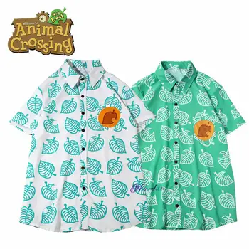 Animal Crossing New Horizons Blad Tom Nook Cosplay-Shirt voor Mannen, Vrouwen Anime Gaming T-shirt Korte Mouw Kostuum T-Shirt Volwassenen Kinderen