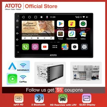 ATOTO Auto Radio S8 Premium 2-Din Full Touch Screen autoradio Ondersteuning bieden voor IOS-Android-Audio-Video-Multimedia Spelers Dual Bluetooth