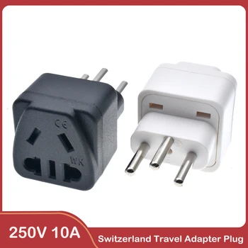 AU/US/EU naar Zwitserland Zwitserse Stekker Travel Adapter Adapter plug Type J 250V 10A