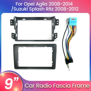 Auto-Frame Fascia Adapter Voor Opel Agila, Suzuki Splash Ritz Android Dash Radio Montage Paneel Kit Multimedia Montage Frame