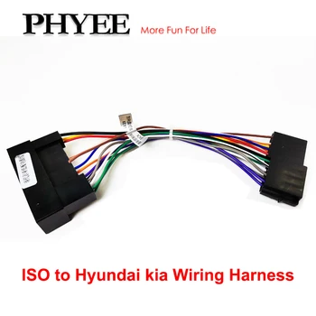 Auto Radio Bedrading Adapter ISO-Connector Kabel voor de Hyundai ix35 de Tucson Accent Sonata Genesis Kia Sportage, Rio Sorento