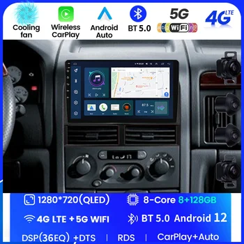 Auto Stereo-Ontvanger Android 12 Autoradio Voor Jeep Grand Cherokee II WJ 1998 - 2004 Mutimedia 1280*720 IPS-Scherm GPS Carplay RDS