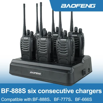 Baofeng 888S Multi Lader Batterij van Zes Weg 5V 4A Snel Lader voor Twee Manier Radio BF-888S 777S Walkie Talkie Accessoires