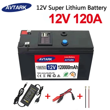 Batterie au lithium-aste giet véhicule électrique à énergie solaire, chargeur 12,6 V, 3A, 12V, 65Ah/120Ah, 18650,