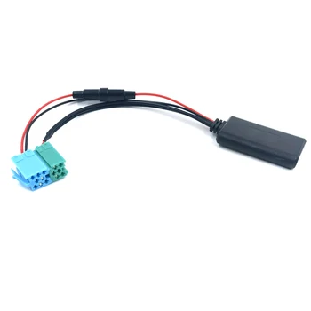 Biurlink Auto Radio Groen Blauw Mini ISO 6-pins 8Pin Connector Bluetooth 5.0 Aux Kabel-Adapter voor Renault Radio Updatelist