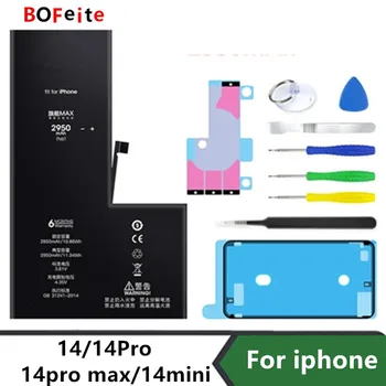 BoFeite Batterij Voor iPhone 14 14Plus 14pro 14pro max Vervangende Batterij Voor Apple iPhone Batterij met Reparatie Kit Tools