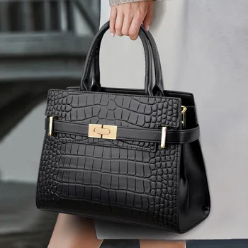 Brand Designer Tassen dames schoudertas Fashion Krokodil Print Lederen Retro Crossbody Bag met een Grote Capaciteit van Vrouwen Handtassen